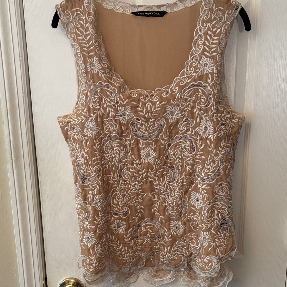Lace and Mesh Top by AKA New York